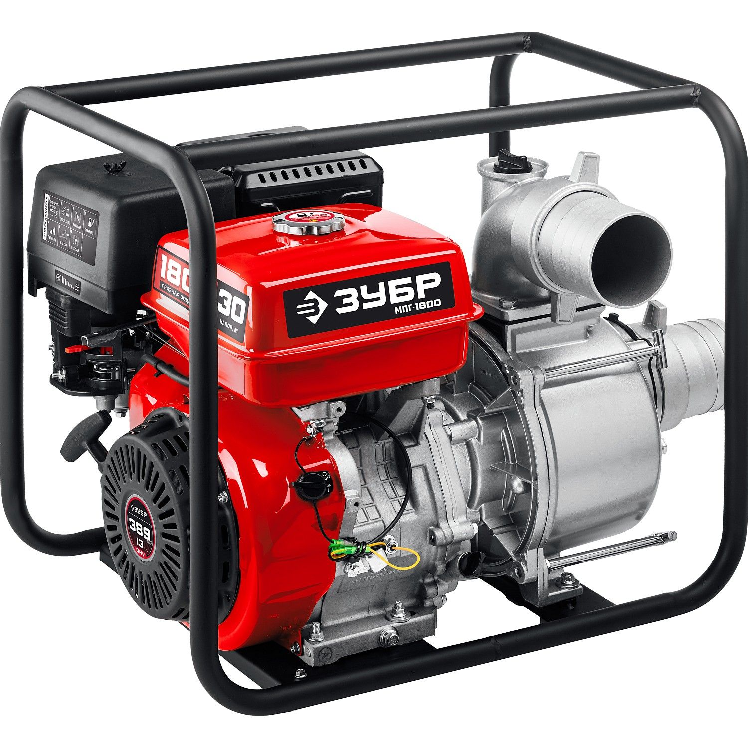 Мотопомпа бензиновая для грязной воды МПГ-1800
