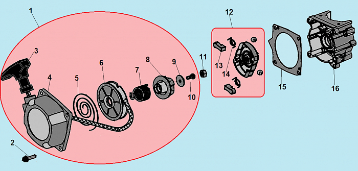 4 СТАРТЕР  ТРИММЕР CHAMPION Т433S-2
