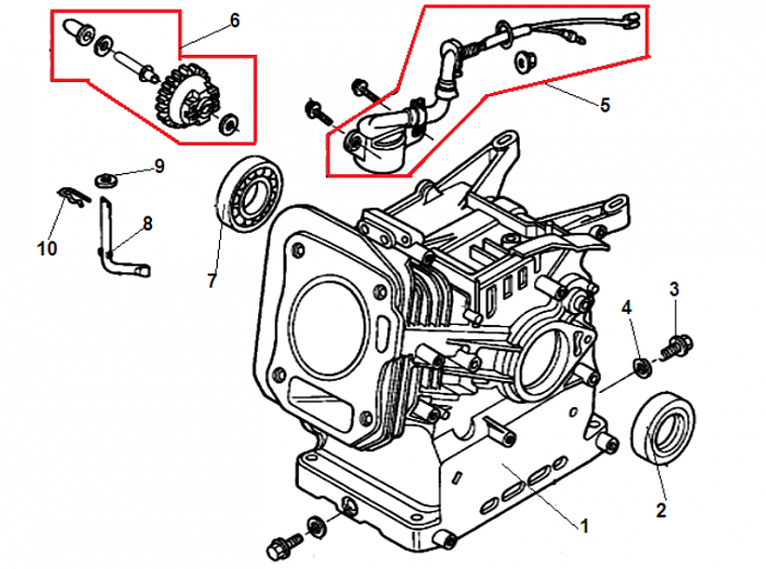 4 ДЕТАЛИ ДВИГАТЕЛЯ - БЛОК - СВЕЧА - ГОЛОВКА - КЛАПАНА - ПРОКЛАДКИ ГЕНЕРАТОР CHAMPION LPG2500