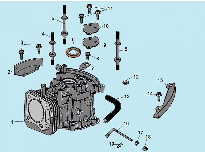 7 ЦИЛИНДР - МАГНЕТО КУЛЬТИВАТОР CHAMPION ВC5602 до 2018 ГОДА