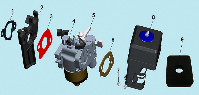 8 КАРБЮРАТОР МОТОПОМПА CHAMPION GTP82