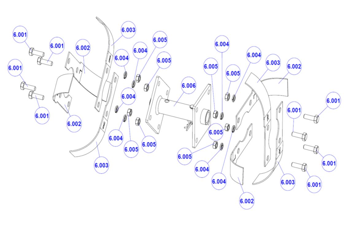 ЗАПЧАСТИ ДЛЯ КУЛЬТИВАТОРА ЭЛЕКТРИЧЕСКОГО ELITECH КБ 4E (ШНЕК ПРАВЫЙ)