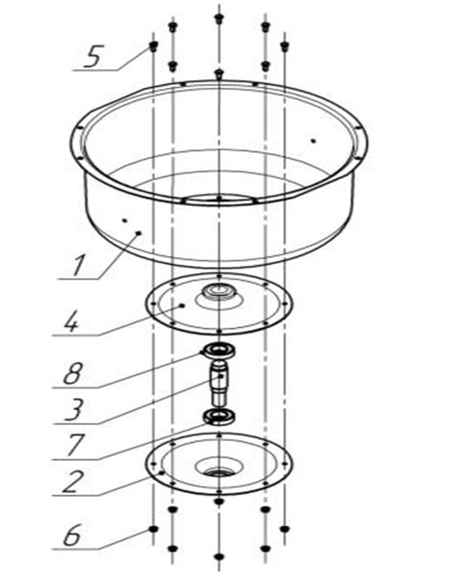 ЗАПЧАСТИ ДЛЯ БЕТОНОСМЕСИТЕЛЯ ЭЛЕКТРИЧЕСКОГО ELITECH Б 120Н (2017 ГОД) (ЕМКОСТЬ)