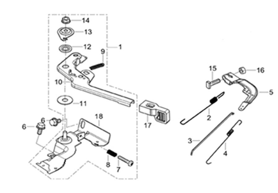 ЗАПЧАСТИ ДЛЯ ДВИГАТЕЛЯ LC170FDS (РЕГУЛЯТОР ОБОРОТОВ)