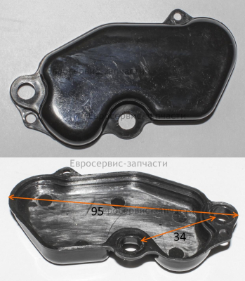 Воздухоприемник карбюратора левая половина( intake pipe left body)
