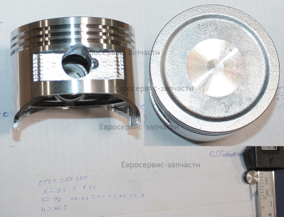Поршень D90x20, 2x2x2.8, H66.5, 190F. СГБ 8000. СМ. 0101.058400