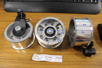 Ролик натяжения ремня в сборе. F01002. КБ 506КМ