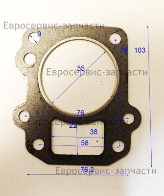 Прокладка головки цилиндра 154.3020.002.00.00 КБ 4 (Е1603.001.00)