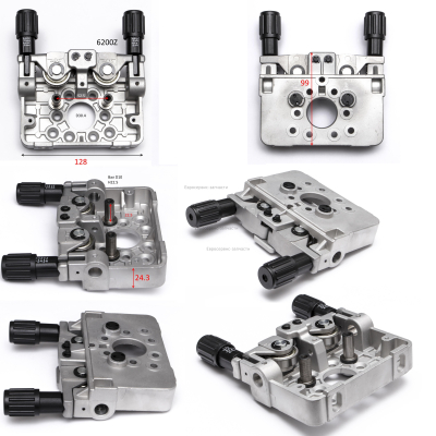 Корпус механизма подачи в сборе с валами и роликами прижимными