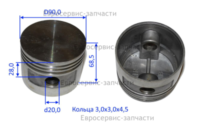 Поршень D90. GPV-2090C-200-021 КПР 200/900/5.5