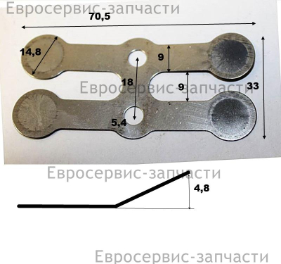 Пластина клапанная выпускная