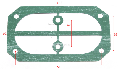 Прокладка головки цилиндра. GPV-2070C-033. КПР 100-200/550/3.0