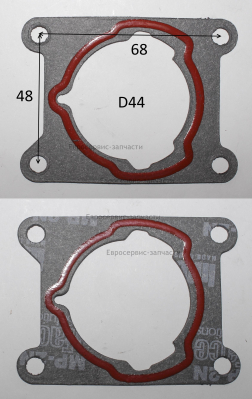 Прокладка цилиндра D.44 мм, 4 отв.
