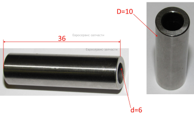 Палец поршневой. 04.01.007.0002.  БМ 52В Е1605.001.01
