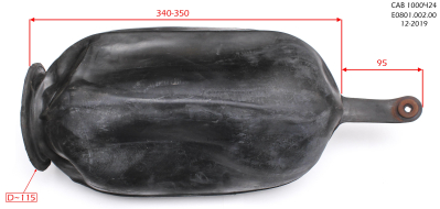 Мембрана 24 л (резиновая)