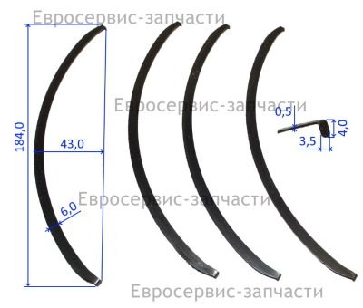 Сегмент стальной 925526E-0018 ПТ1825