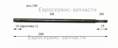 Стержень фиксирующий стола поворотного