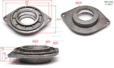 Крышка редуктора ПМ2535 , BH-813-51