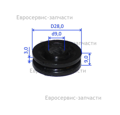 Ролик направляющий тросика хода/шнека